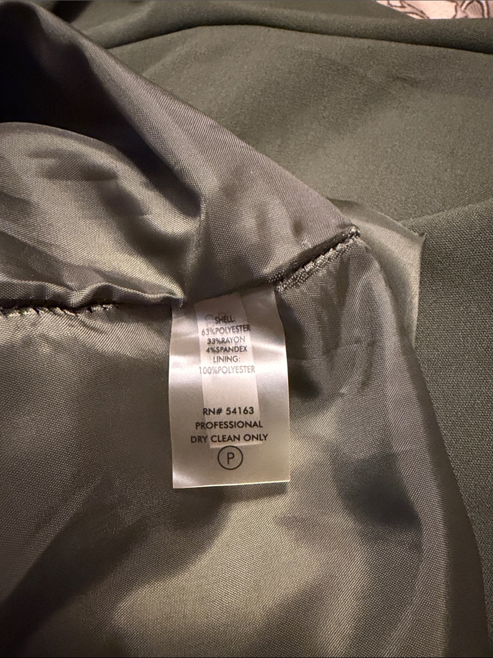Calvin Klein Olive Ruffle Midi Sheath Dress - Picture 5 of 5